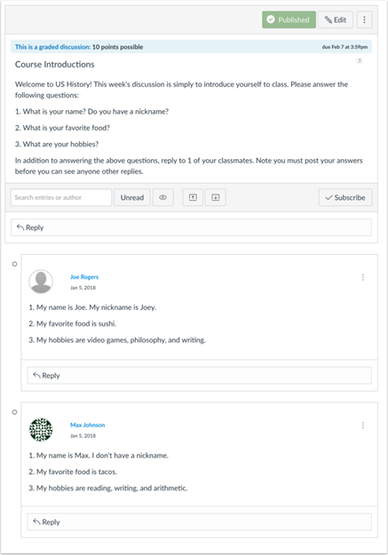 screenshot of canvas interface