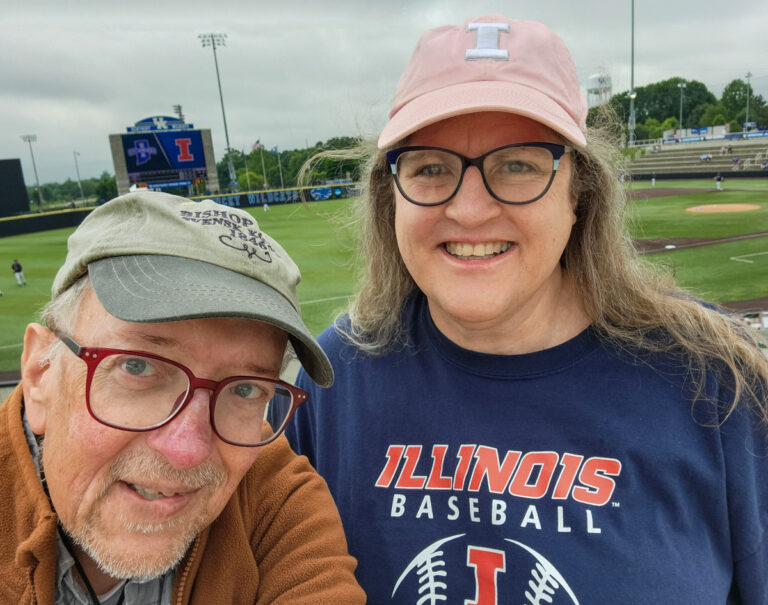 Thomas Nelshoppen and his wife, Joan attending the 2024 NCAA Baseball Regional in Lexington, KY